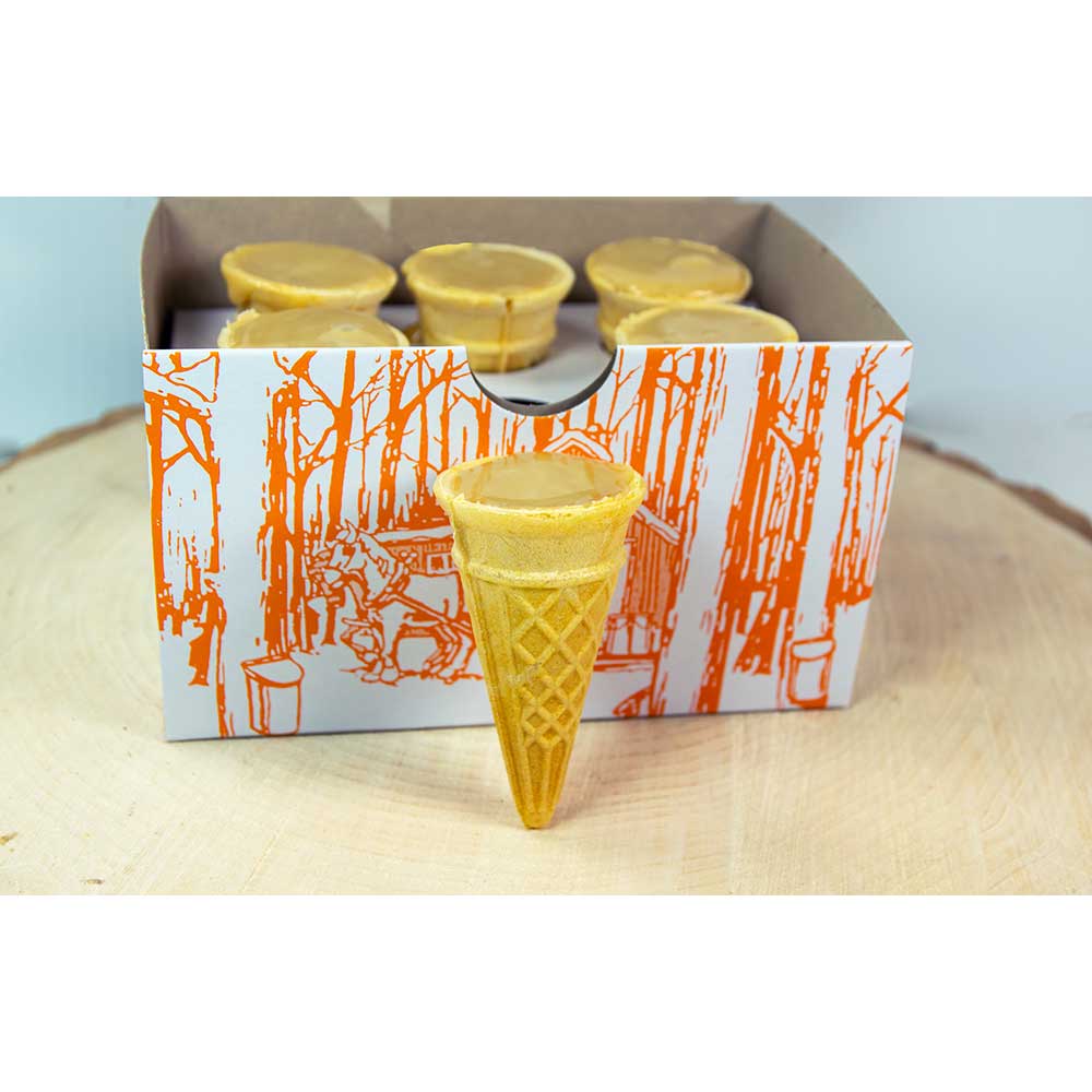 Cornets à l'érable (6 unités)