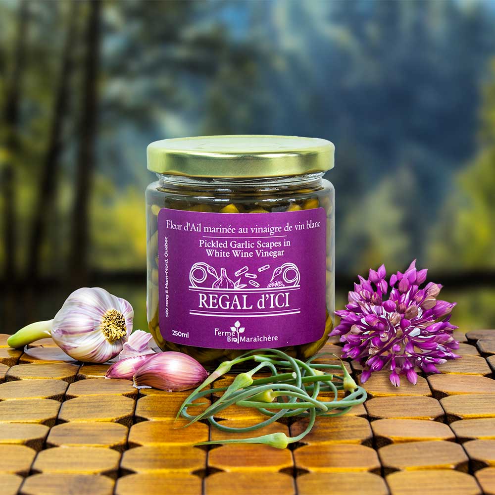 Fleur d'ail marinée