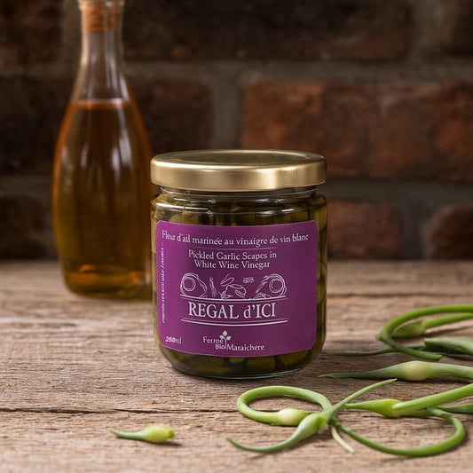 Fleur d'ail marinée