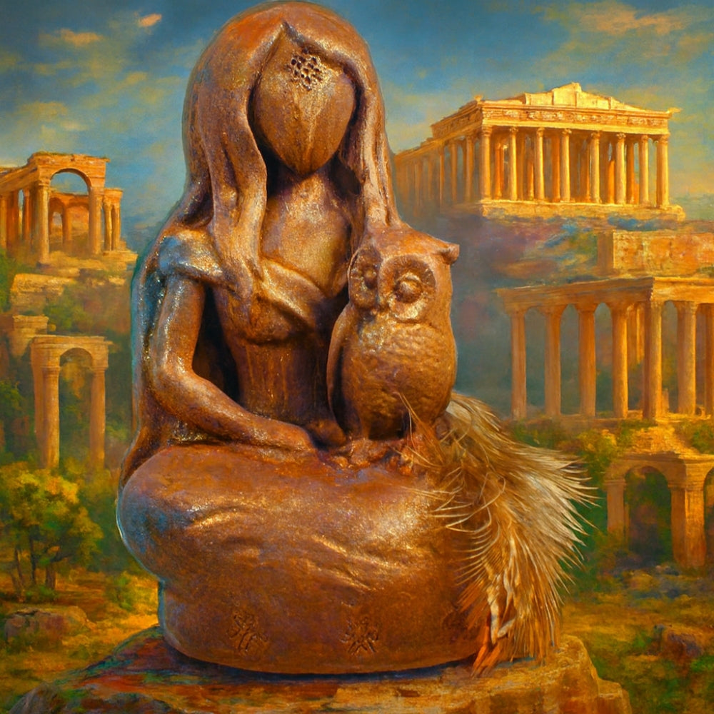 Déesse Athéna avec Hibou (12178)
