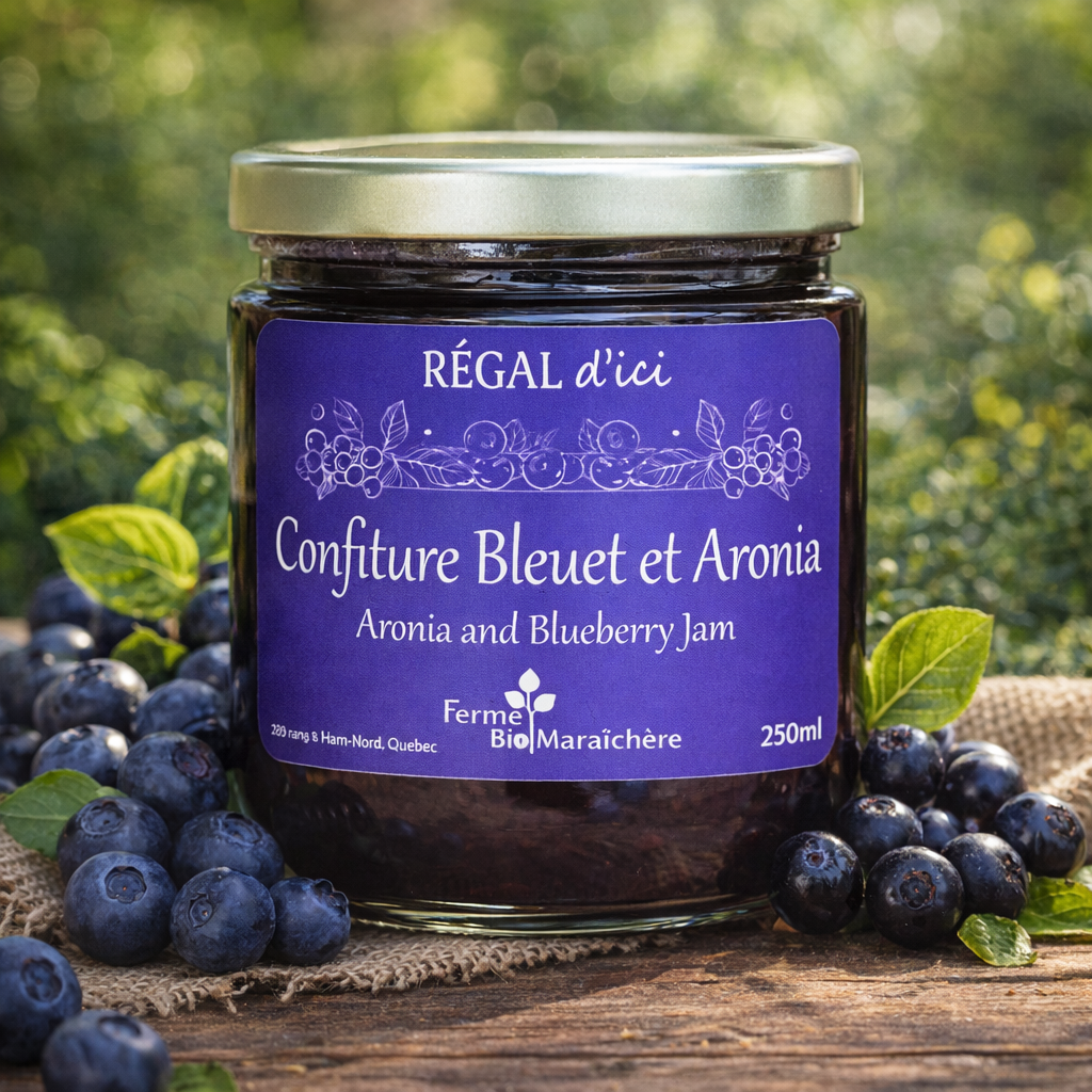Confiture bleuet et aronia (250ml)