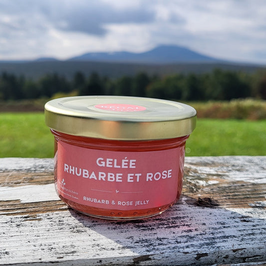 Gelée rhubarbe et rose