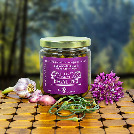 Fleur d'ail marinée